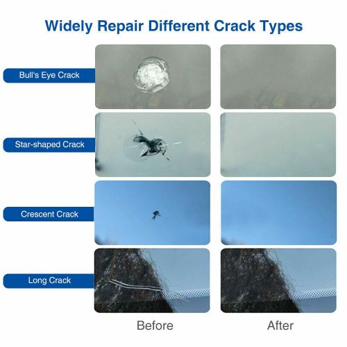 5 pack auto glass nano repair fluid car windshield resin crack tool kit us ship