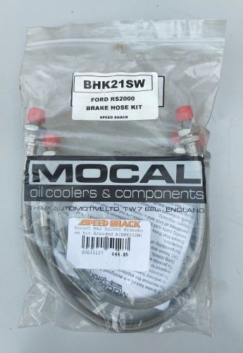 Escort rs2000 mk2 competition braided tfe brake hose kit mocal aeroquip, 3 hoses