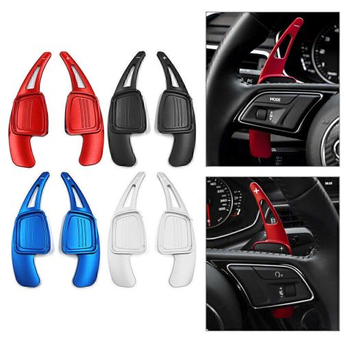 Steering wheel shift paddle shifter for audi a3 a4l a5 a6l s3 s4 q2 q5l q7 red