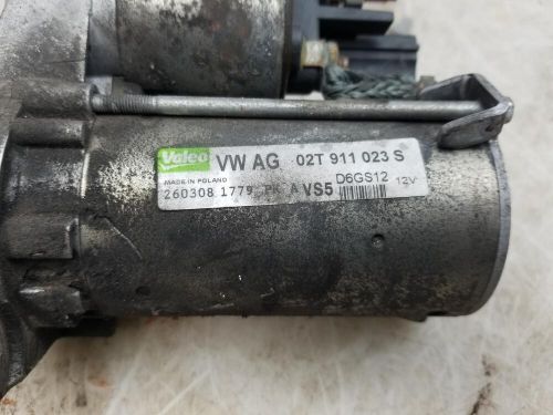 Volkswagen golf starter motor 1.4 petrol 5 speed manual 2008 mk5 bud