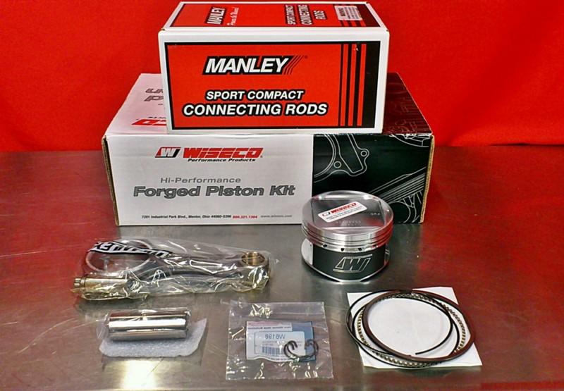 Manley rods 14024-4 wiseco  k598m100 pistons subaru wrx sti ej25 100.0mm