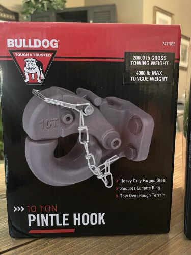 Bulldog 10-ton pintle hook trailer hitch 7411855 - new/sealed