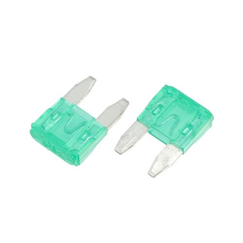 4 set 18 gauge car in line mini blade style inline fuse holders w/ 30a fuses