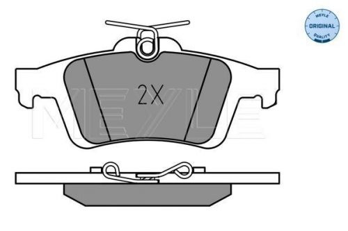 Brake pad set for disc rear with spring fits ford mazda opel saab vauxhall volvo