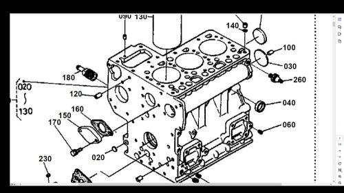 Kubota kh41 parts manual -210pgs with kh-41 mini excavator exploded diagrams