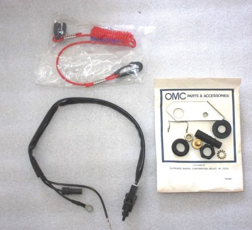 P/n 174477 / 0174477 omc emergency cut off / stop kill switch kit - new old stoc