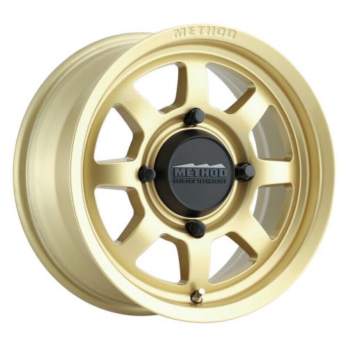 Method mr410 fits 14x7 4+3/+13mm offset 4x156 132mm cb gold wheel