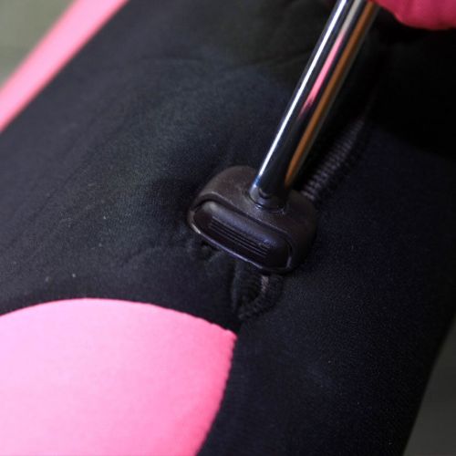 New black and pink cloth car truck seat covers with gift full set for toyota