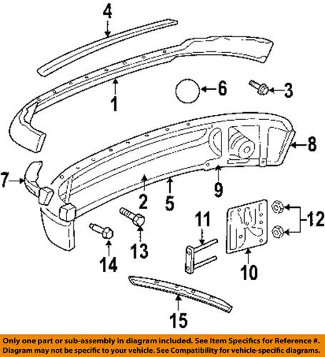 Dodge oem 5073002ac bumper cover