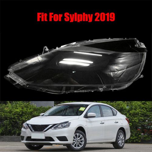 1pcs headlight headlamp clear lens left cover fit for nissa sylphy/sentra 2019