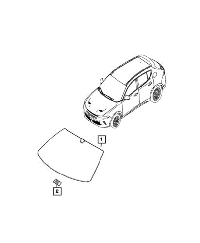 Genuine mopar windshield spacer 68094282aa