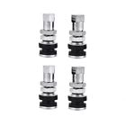 2/4pcs flush mount metal chrome tire valve stems high pressure bolt valve