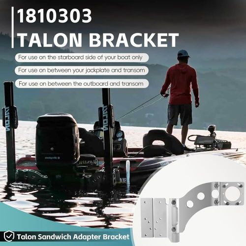 1810303 talon sandwich adapter bracket heavy duty talon mount for starboard