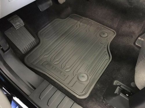 Genuine ford f-150 floor mat set all weather rubber (2015-2020) oe fl3z1613086ba