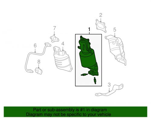 Genuine honda catalytic converter 18290-rgw-a01