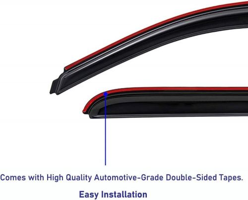 Lightronic wv192741 in-channel car window visors, dark in-channel, smoke