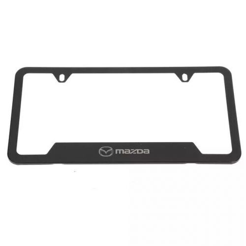 Genuine mazda license plate frame black slimline c9n6-v4-027