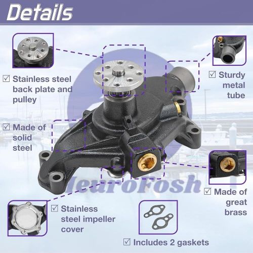 Volvo penta new oem circulation water pump assembly, 3853850 5.0 5.7 4.3 engine