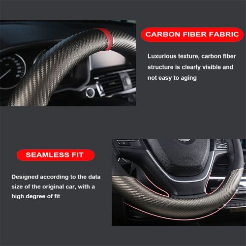 Steering wheel cover stylish car non-slip leather car interior 15 inch universal