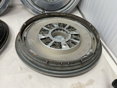 1974-78 ford mustang ii original stainless 13” hubcaps set 4 wheel covers