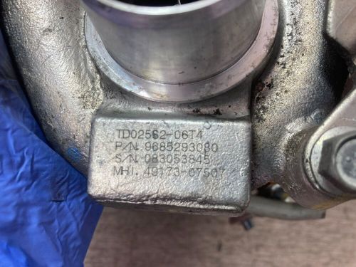 Peugeot 308 2008 1.6 diesel turbocharger 9685293080