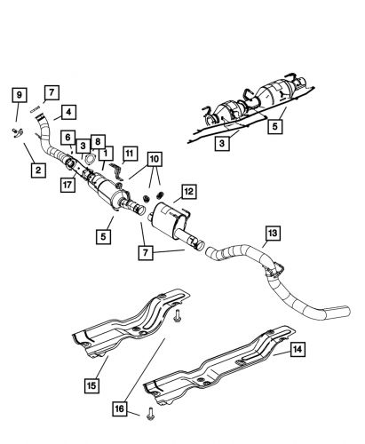 Genuine mopar flange gasket 52122213ab