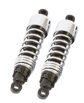 Burly chrome 10.5" slammer rear lowering shocks for 2004-2012 harley sportster