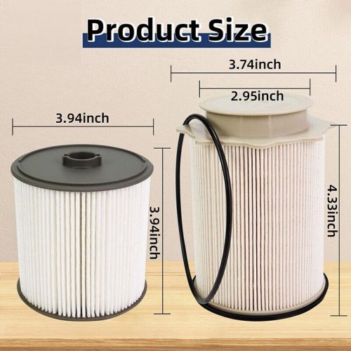 2pcs fits 2019-2021 2500 3500 4500 6.7l diesel fuel filter-k2145-