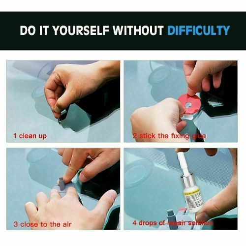 Windshield crack chip repair kits glass nano fluid solution car scratch-remover