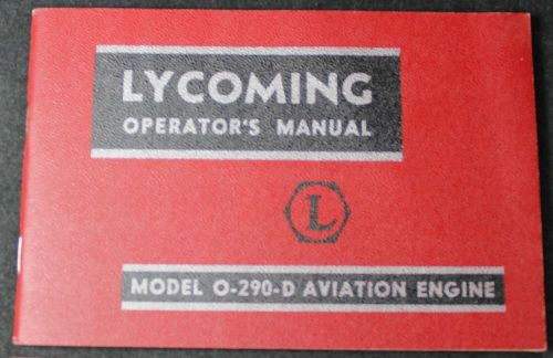 (3) avco lycoming operator&#039;s manual lot - o-290-d go-435-c2 &amp; o-235-c