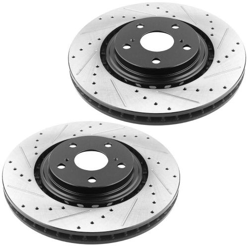 Front drilled disc brake rotors pads for toyota highlander sienna lexus rx350