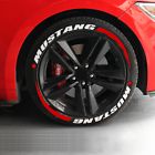 Mustang tire lettering sticker 1.06&#039;&#039; 14&#039;&#039;-22&#039;&#039; with stripes and stars 8 sets