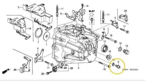 Genuine honda / acura bolt plug (14mm) 90081-pb6-000 (3/8 head) trans drain