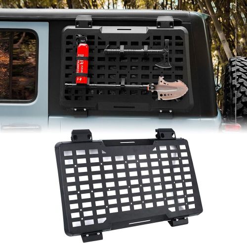 Maiker rear window molle panel modular storage system for 2018-2023 jeep jl