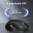 Tecknet foldable wireless mouse, 2000dpi portable mini computer mice with usb pc