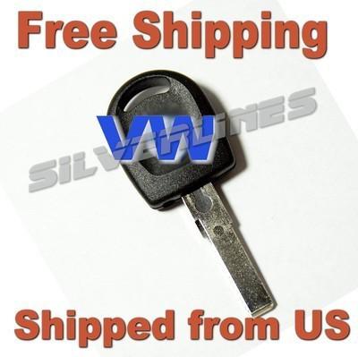 Uncut vw volkswagen ignition transponder key with chip - vw