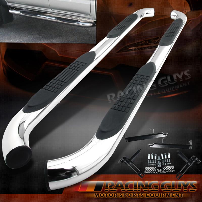 Chrome running boards set fit 05 06 07 08 09 hyundai tucson pair side step bars