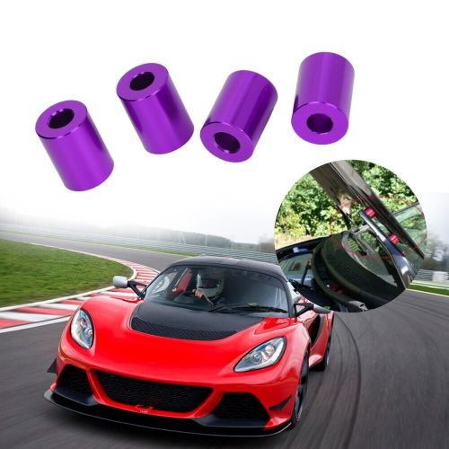 (purple) hood spacer riser aluminum alloy vent spacer riser car engine