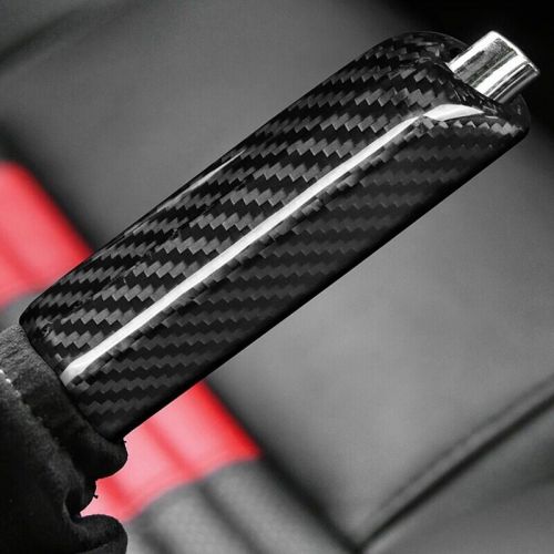 Genuine hard carbon fiber cover for 2010-2014, replaces handbrake handle, in2646-