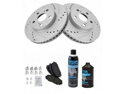 Front brake pad and rotor kit 39vxdk74 for prius plug-in 2011 2010 2012 2013