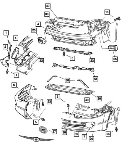 Genuine mopar radiator cross-member brace left 4580675ac