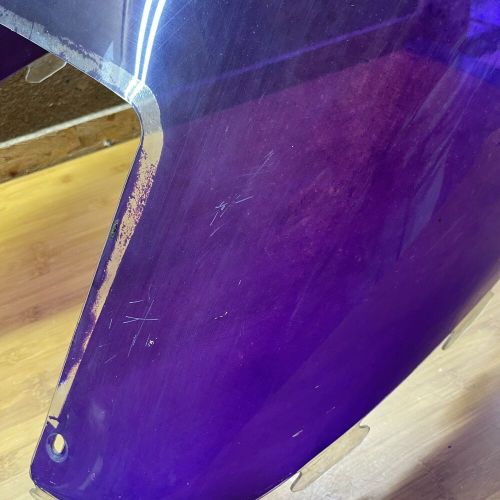 Sno-stuff polaris 1988-1998 indy wedge body solid purple windshield used