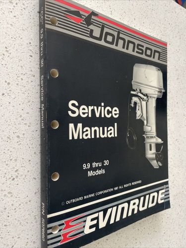 1987 johnson evinrude 9.9 thru 30 model service repair manual 507660 sku37