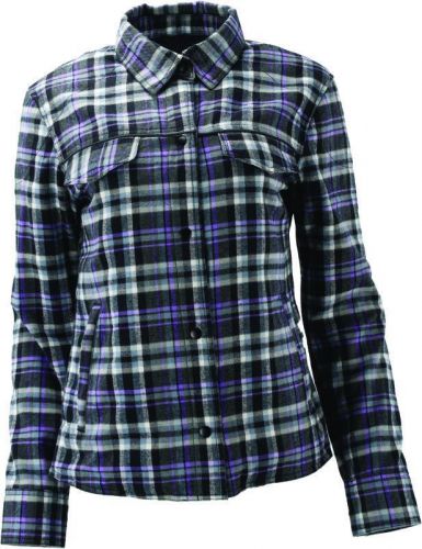 River road cameo flannel moto shirt womens - xl