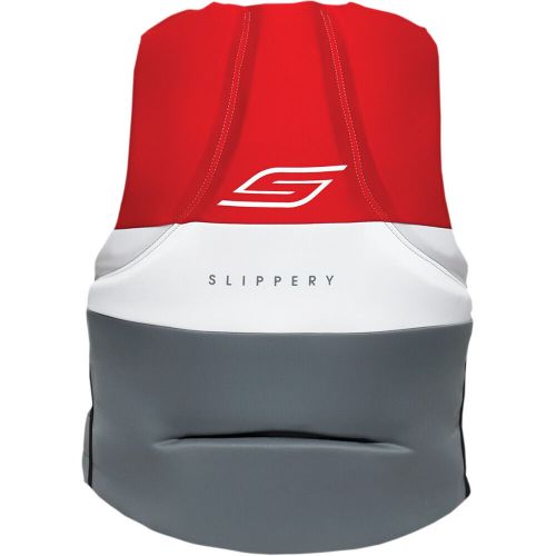 Slippery surge neo vest - charcoal/red | small