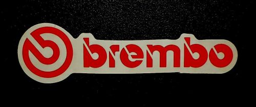 Brembo brakes racing approx size: 3-3/8”x 1” marroon glossy finish self adhesive