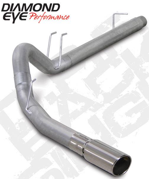 Diamond eye exhaust- 08-10 ford 4" alum-d.p.f. back single