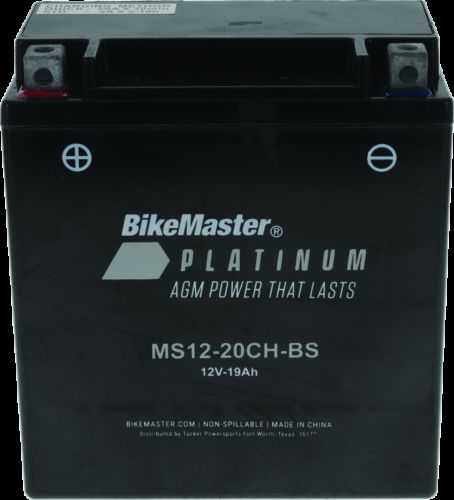 Bikemaster agm battery - ms12-20ch-bs