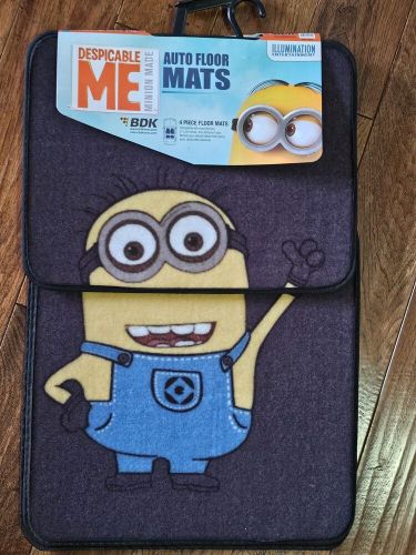 Despicable me minion car floor mats set of 4