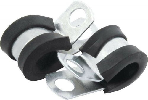 Aluminum line clamps 3/16&#034; rubber lined adel style clips 1/4 mounting hole 20 pk